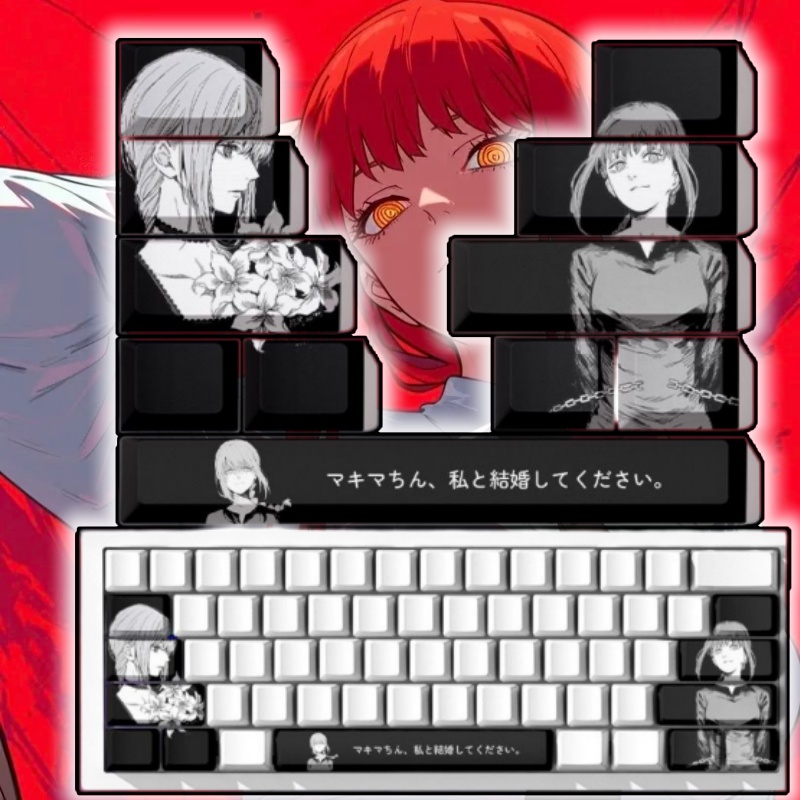 Pc Gaming Upgrades - Chainsaw Man Makima Thema Anime Keycaps