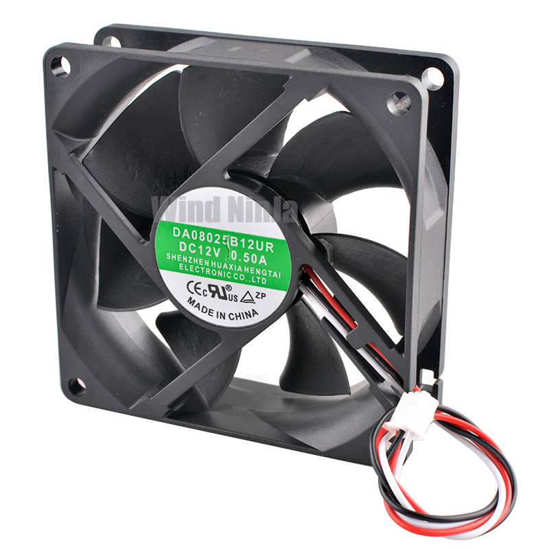 Pc Case Fan - 8 cm dubbele kogellager koelventilator 80