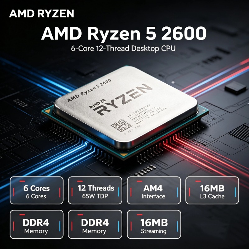Pc Gaming Ryzen - AMD Ryzen 5 2600 R5 2600