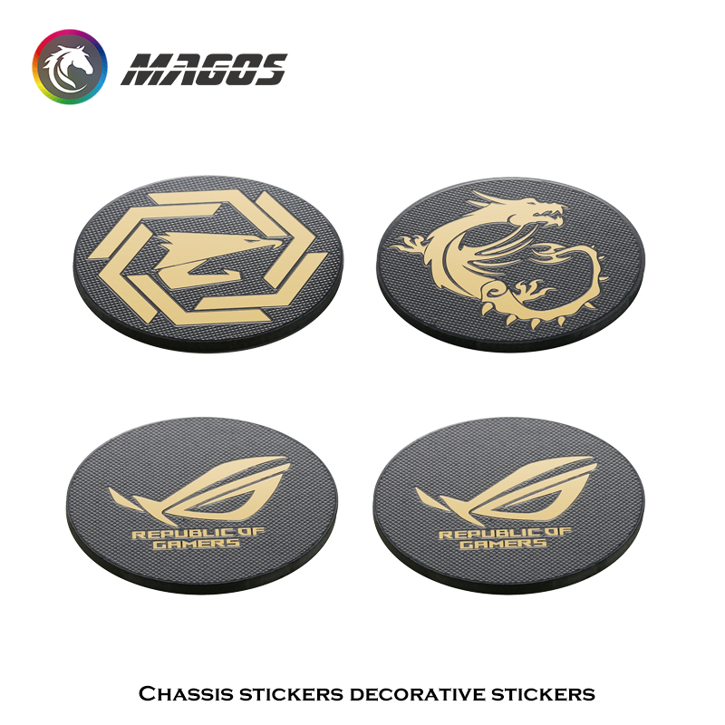 Pc Gaming Upgrades - Computerkast Fan Metalen Sticker ROG MSI