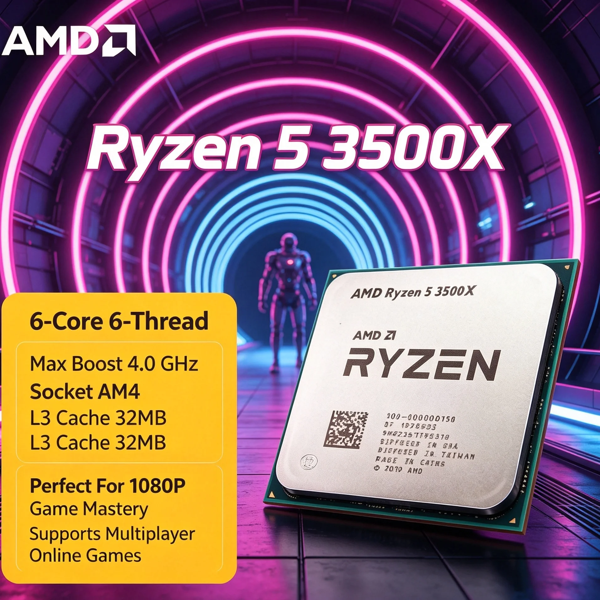 Pc Gaming Ryzen - AMD Ryzen 5 3500X Desktop CPU
