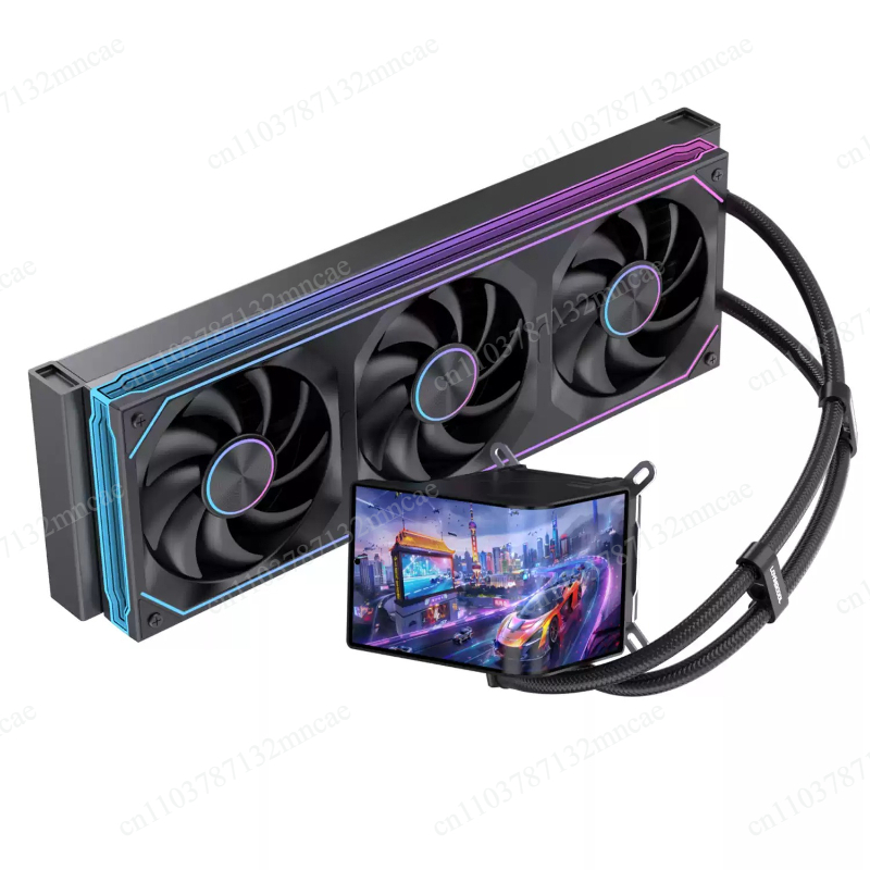 Pc Case Fan - 360mm vloeistof-CPU-koeler met 6,67 inch scherm,