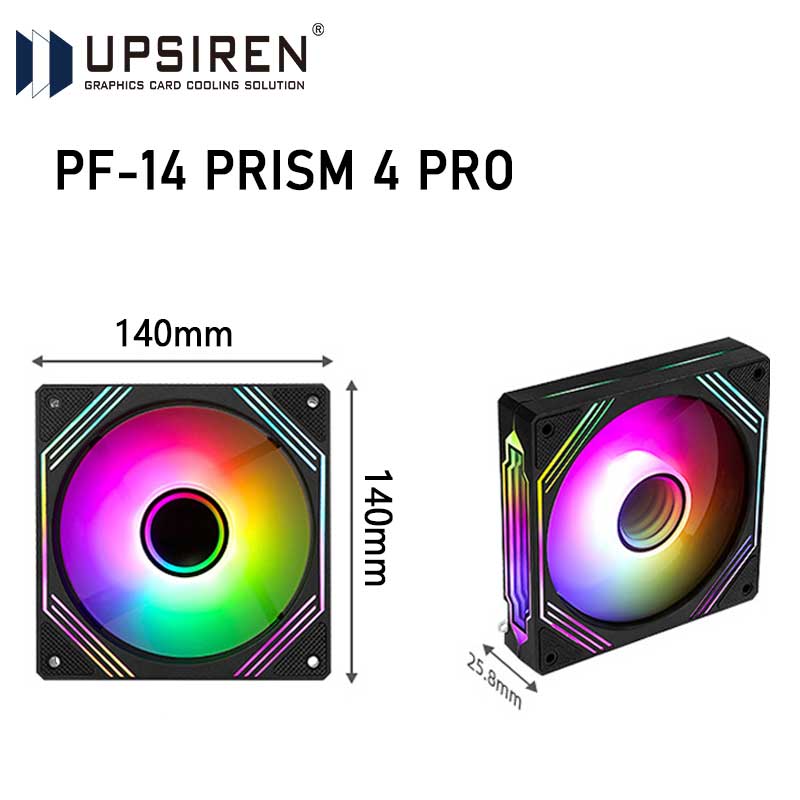 Pc Case Fan - UPSIREN PF-14 PRISM 4PRO Computerchassisventilator 14