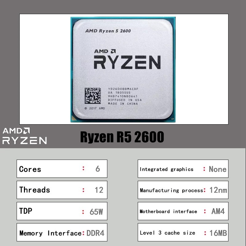 AMD Ryzen 5 2600 R5 2600 3.4GH - Pc Gaming Ryzen recensie en prijs