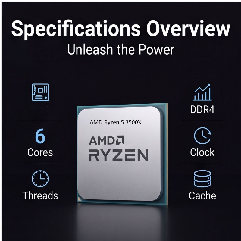 AMD Ryzen 5 3500X Desktop CPU  - Pc Gaming Ryzen recensie en prijs