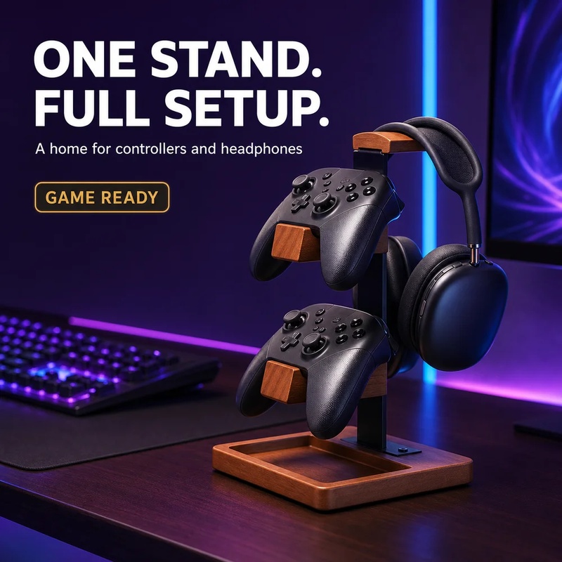 Houten hoofdtelefoonstandaard, - Pc Gaming Earphones recensie en prijs
